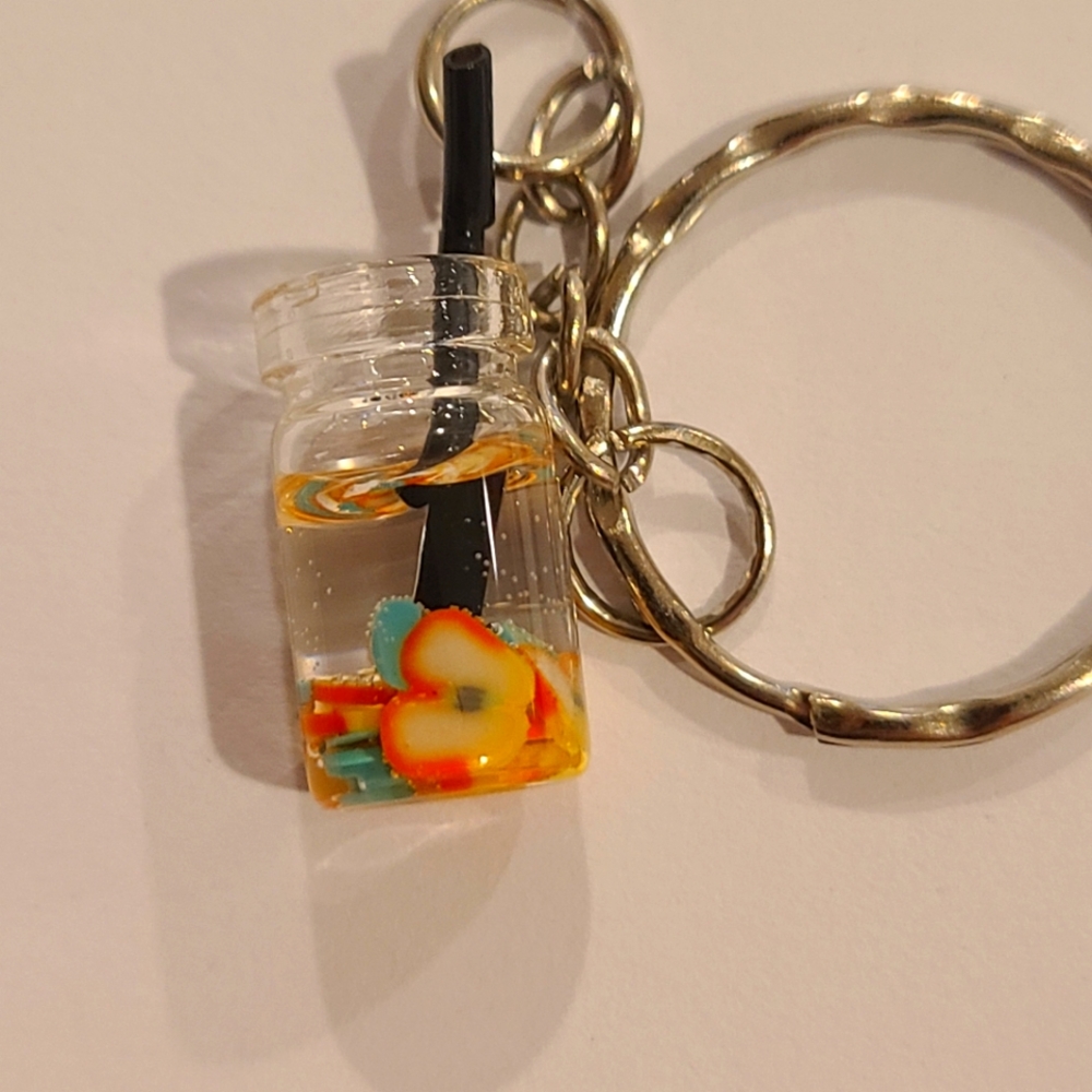 Fruit juice keychains lot of 5